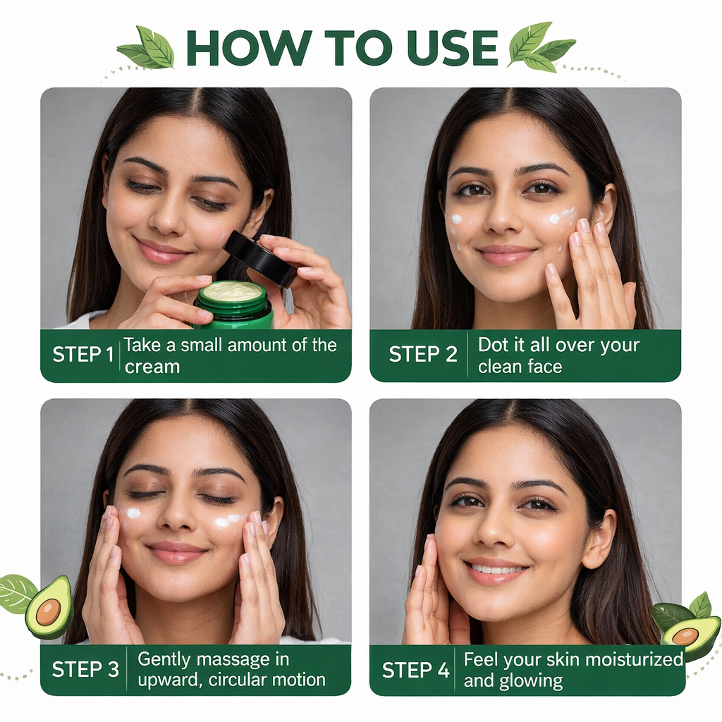 Avocado Moisturizing Skin Cream – Deep Hydration, Soft & Nourished Skin