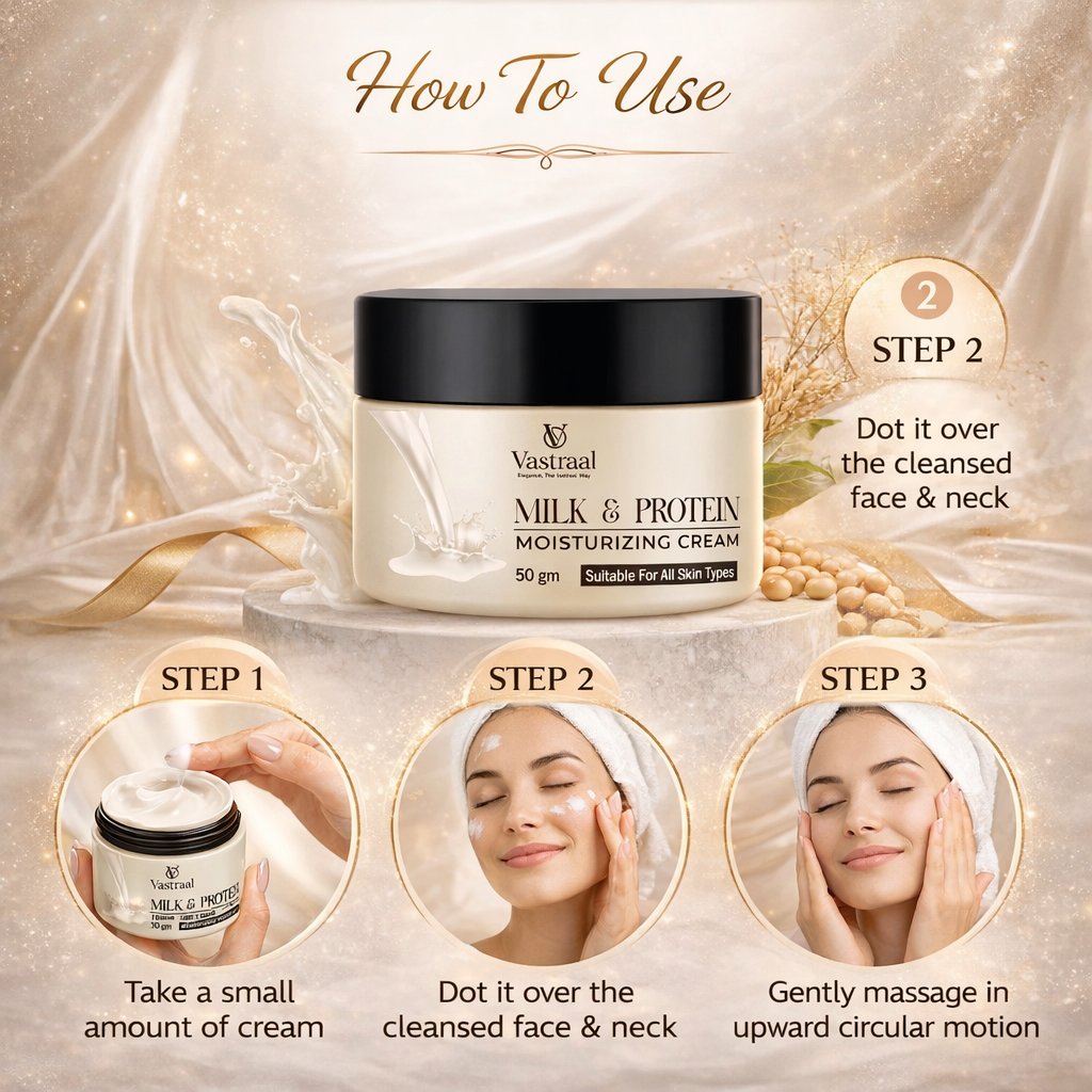 Milk & Protein Moisturizing Cream – Deep Nourishment & Long-Lasting Hydration Cream