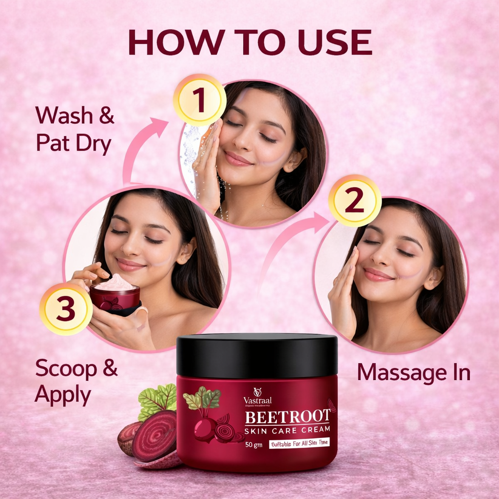 Beetroot Skin Care Cream – Brightening, Acne Control & Anti-Wrinkle Cream